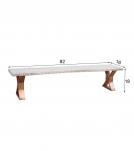 LIVE EDGE SOLID ACACIA WOOD BENCH