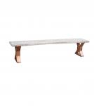LIVE EDGE SOLID ACACIA WOOD BENCH