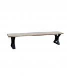 LIVE EDGE SOLID ACACIA WOOD BENCH