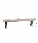 LIVE EDGE SOLID ACACIA WOOD BENCH
