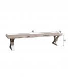 LIVE EDGE SOLID ACACIA WOOD BENCH