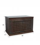 METAL & SOLID RECLAIMED WOOD W/ 1 DRAWER & 1 DOOR DESK