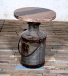 IRON WOODEN DRUM TABLE