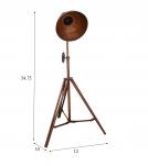METAL TRIPOD ADJUSTABLE HEIGHT FLOOR LAMP