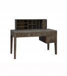 2 PIECE SOLID WOOD DESK + ORGANIZER