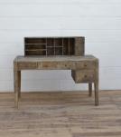 2 PIECE SOLID WOOD DESK + ORGANIZER