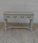 SOLID WOOD 2 DRAWER CONSOLE  TABLE