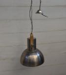 HANGING IRON + WOOD PENDANT LIGHT