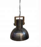 HANGING IRON + WOOD PENDANT LIGHT