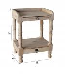 WOOD END TABLE / BEDSIDE TABLE