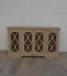 SOLID WOOD & GLASS MODERN SIDEBOARD