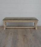 UPHOLSTERED SOLID WOOD BENCH