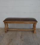 UPHOLSTERED SOLID WOOD BENCH