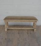 UPHOLSTERED WOOD BENCH