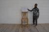 Bar wood stool
