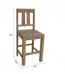 Bar wood stool