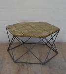 SOLID WOOD & IRON COFFEE TABLE