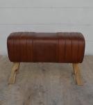 GENUINE LEATHER STOOL BENCH