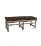 LEATHER UPHOLSTERED BENCH