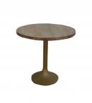 SOLID WOOD & IRON SIDE TABLE