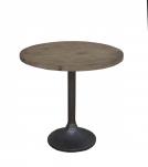 SOLID WOOD & IRON END TABLE