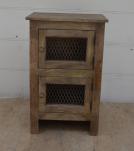 SOLID WOOD 2 DOOR END TABLE / NIGHTSTAND