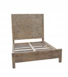 HAND CARVED SOLID WOOD Queen bed