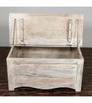 SOLID RECLAIMED WOOD STORAGE COFFEE TABLE W/  ACCESS ON 2 SIDES 
