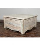 SOLID RECLAIMED WOOD STORAGE COFFEE TABLE W/  ACCESS ON 2 SIDES 