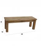 SOLID WOOD BENCH
