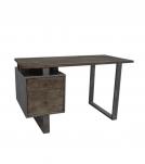 SOLID WOOD + IRON DESK W/ DRAWERS
