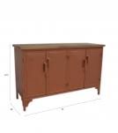 IRON  & SOLID WOOD SIDEBOARD