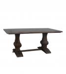 SOLID WOOD PEDESTAL DINING TABLE