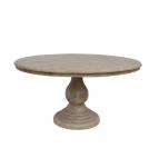ROUND SOLID WOOD DINING TABLE