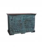 VINTAGE RECLAIMED TEAK CABINET W/ DESIGN