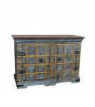 VINTAGE RECLAIMED TEAK CABINET W/ DESIGN