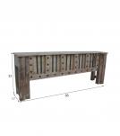 SOLID RECLAIMED WOOD & IRON CONSOLE TABLE