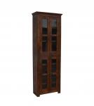 RECLAIMED TEAK WOOD & GLASS CABINET DISPLAY