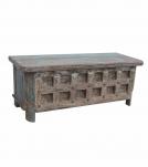 SOLID RECLAIMED WOOD & METAL TRUNK  BOX