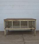RECLAIMED WOOD & METAL MESH SIDEBOARD CONSOLE