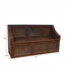 WOODEN BENCH WITH STORAGE