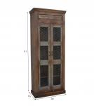 SOLID RECLAIMED TEAK WOOD & IRON STORAGE CABINET