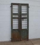 RECLAIMED TEAK WOOD & IRON DOOR (2 PIECES)