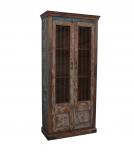 SOLID WOOD RECLAIMED TEAK SIDEBOARD CONSOLE W/MESH PANELS