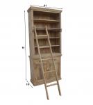 Wooden Book Case Almirah with Ladder 