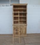 Wooden Book Case Almirah with Ladder 
