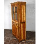RECLAIMED TEAK WOOD & GLASS CABINET