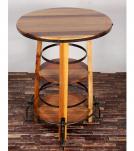 ROUND SOLID RECLAIMED TEAK WOOD BAR TABLE