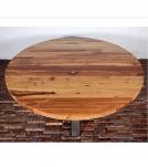 ROUND SOLID RECLAIMED TEAK WOOD DINING TABLE