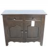Classic 2-Drawer 2-Door Solid Wood Cabinet 